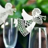 Целый- новый DIY Flying Angel Laser Cut Wine Cup Cup Cup Paper Card Стол места названия открытки для свадебной вечеринки по случаю дня рождения дома Decorat281o