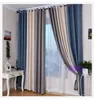 blue beige curtains