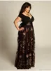 2019 New Plus Size Luxury Couture Prom Gown Capped Short Sleeve Floor Length Sexy Open Back Sequins Applique Sash Party Dresses For Women