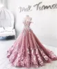 Charming Off The Shoulder Prom Dresses 2018 Flora Appliques A Line Evening Gowns Sweep Train Saudi Arabic Formal Party Vestidos