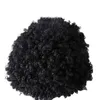 Perruques en stock mûr bouclé afro court bob bob simulation de cheveux humains perruque noire de couleur noire