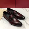 Feragamo Ferra Lok fu skor bästa kvalitet verklig läder kohud män casual skor lyxdesigner oxford mocassin klänningskor zapatos hombre dermis 38-44 Q29s