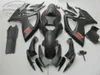 Plastmakare för SUZUKI GSX-R600 GSX-R750 06 07 K6 Fairings GSXR 600/750 2006 2007 All Matte Black Bodywork Set V36F