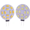 Nueva y potente luz LED G4 AC12V/ DC10-30V 12 SMD 5730 para coche y barco, luz cálida blanca pura #50378