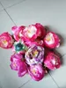 100 st dia 10cm artificiell tyg silke peony blomma huvud för bröllop dekoration båge blomma arrangemang diy material leveranser