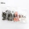 BoyuTe 40 peças brincos banhados em 7 cores bandeja de moldura em branco 15 mm configuração de base de cabochão redondo material faça você mesmo para fazer joias 5147618