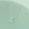 Tiny Boat Anchor pendant chain Necklace Sideways Mens Navy Nautical Anchor Necklaces Boat Hooks Necklace for Women jewelry