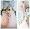 Special Pink Maternity Wedding Dresses Sexy V Neck Tulle Lace Country Wedding Dresses Cheap Berta Bridal Sleeve Bohemian Wedding Dress 2015