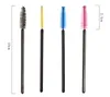 Brosse à cils jetable, baguettes de Mascara, applicateur de maquillage, outil cosmétique, rose, bleu, jaune, noir, 4 couleurs, 50 pièces/paquet