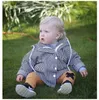 Vestes Vêtements pour enfants Filles Garçons Vêtements d'extérieur Veste pour bébé Rayé À Capuche Chemise À Fermeture Éclair Enfant En Bas Âge Enfants Vestes Manteau Hauts À La Mode Vêtements Pour Bébés