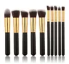 10pcs Makeup Brushes 10pcs Professional Cosmetic Brush Kit Nylon Hair Wood Handle Eyeshadow Foundation Tools