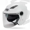 Yohe double objectif hiver demi-visage casque de moto éternel électrique bicyclette de moto de moto yh837a taille m l xl xxl 7 couleurs5928355
