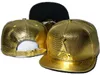 Nowy Tha Alumni Gold "A" Logo Czapki Snapback Caps Mens Snapback Cap Hat Koszykówka Czapki Kości Snapbacks Hip Hop Hats Czapki