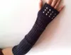 Clearance Sale Knitted Fingerless Handskar Ballett Dans Knapp Handske Armband Armgare Armvärmare Mitten Mode 30Pairs / Lot # 4194