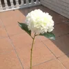 European Pastoral Style White Artificial Silk Flower Fabric Hydrangea Bouquet For Wedding Party Decorations 5 Color Available