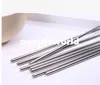 100Pairs / Lot East Meets West Stainless Steel Chopsticks Kinesisk stil Bröllopsbröllop / Funktion Favoriter Presenter