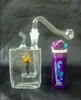 free shipping new Cigarette style glass hookah / glass bong, Get a full set of accessories (glass pot and glass running board + s