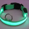 LED Flash pet Dog collars Adjustable Night Safety Light leash puppy dogs home pets supplies