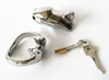 Cintura per dispositivi di castità maschile di lusso in acciaio inossidabile per adulti Gabbia per cazzi per adulti con anelli per cazzi per uomini Bondage Sex Toys