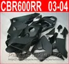 Parti del corpo moto nero opaco per carenatura Honda CBR600RR 2003 2004 carene CBR 600 RR Carene stile CBR 600RR 03 04 CTXO