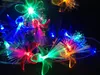 Weihnachtsblumen-Modellierung, LED-Lichterkette, 4 m, Rot, Blau, Grün, Gelb, Weiß, Feen-Lichterkette für Feiertags-Weihnachtslichtdekoration