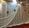 3M*6M Wedding Stainless Steel Pipe Wedding Backdrop Stand With Expandable Rods Backdrop Frame Party Supply Free Shipping