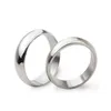 Width 4MM Stainless Steel Band Rings For Women Men Lover Couple Fashion Love Wedding Party Jewelry