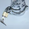 Stainless Steel Chastity Devices Penis Cock Cage Penis Ring with padlock M300 adult sex toys J1145