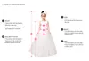 Luxury 2019 New Lace Chopening Gowns för Baby Girls Crystal 3D Floral Appliqued Dop Klänningar med Bonnet First Communication Dress