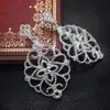 Moda (producent biżuterii) 20 szt. Dużo Diamond Fashion Line Earring 925 Srebrna fabryka biżuterii Cena 1512
