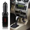 Bluetooth bilmonteringssats Auto Charger Handsfree Wireless Laddning FM-sändare Dubbel USB-laddare 5V 2A stereoadapter