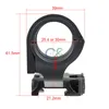 Nieuwe aankomst 6061 aluminium 25.4mm-30mm dubbele ring scope mount voor jachtsport CL24-0178