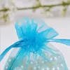 11*16 cm fil sac faisceau bouche cadeau plaine bonbons emballage mariage pochettes bijoux emballage sacs beau cadeau sac mélanger les couleurs