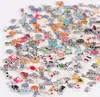 Partihandel 100st / Lot Mixed Loose Charm Pärlor Flytande Charms För Magnetiska Glas Living Lockets Fashion Smycken