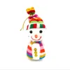 15*7cm Christmas snowman toy doll Small Snowman With Colorful For Chrismas Decoration Cute Christmas Tree Hang Decorations middle size CS015