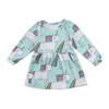 Mode baby jurk 2019 lente katoen eenhoorn afdrukken jurk peuter kinderen baby meisjes kleding lange mouw meisjes jurken schattige babykleding