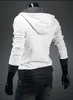 빠른 배송 2015 새로운 특수 도매 코트 한국 남자 두건이 스웨터 코트 슬림 남자 지퍼 지퍼 카디건 스웨터는 6 색 # 02 장식