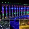 LED Christmas Wedding Party Lights Outdoor Waterproof Net String Lights 2M3M 4M6M Garland Bröllopsdekoration Fairy Lights3282408