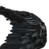 Cosplay penas anjo asas elegante festa festa festa branco preto preto cores perfeitas para mulheres natal venezian masquerade
