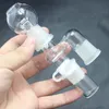 90 graders kvinnlig återvinningsglasadapter kommer med glasburkhuvud Keck Clip