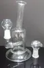 5.5 "Mini Bubbler Glass Ash Catcher Inline Percolator Vattenrör Olje Rig Bong Bästa kvalitet 10.0mm Joint