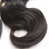 Bellahair Indian Virgin Human Hair Weave Body Wave Top Stängning med bunthårförlängningar Dubbel inslag 4st.