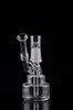 Mangueira de mão soprada pequena bong mini tubo de água bubbler de bolso de vidro plataformas de óleo de vidro de 14 mm unha