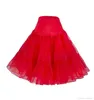 신부 웨딩 드레스를위한 짧은 얇은 명주 스커트 페티코트 검은 흰색 붉은 색