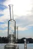 2 층 Birdcage 구부러진 목 두꺼운 유리 DAB 조작이있는 Heady Glass Mobius Recycler 물 파이프 무료 배송