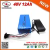 Competive Price 48V 12AH Electric Bike Battery Pack 700W Ebike Lithium Ion Battery Pack in 18650 cell Li Ion Pack 15A BMS