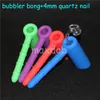 pots Date percolateur pommeau de douche silicone eau bong pipes marteau plate-forme pétrolière bongs silicone barboteur clous de quartz