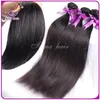 Brasilianska Virgin Hair Straight 5 Bundles 7a Obehandlade Virgin Remy Mänskliga Hårförlängningar 100% Obehandlat Virgin Brazillian Rakt hår