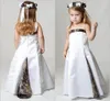 Härlig Realtree Camo Flower Girls Dresses For Wedding Party Forest Flower Girl Wear Spaghetti Strap Custom Made Kids Pageant Gowns192s