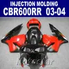 100 moulage par injection rouge noir ensemble pour honda cbr 600rr carénage 2003 2004 cbr600rr 03 04 pièces de carénage hxdr